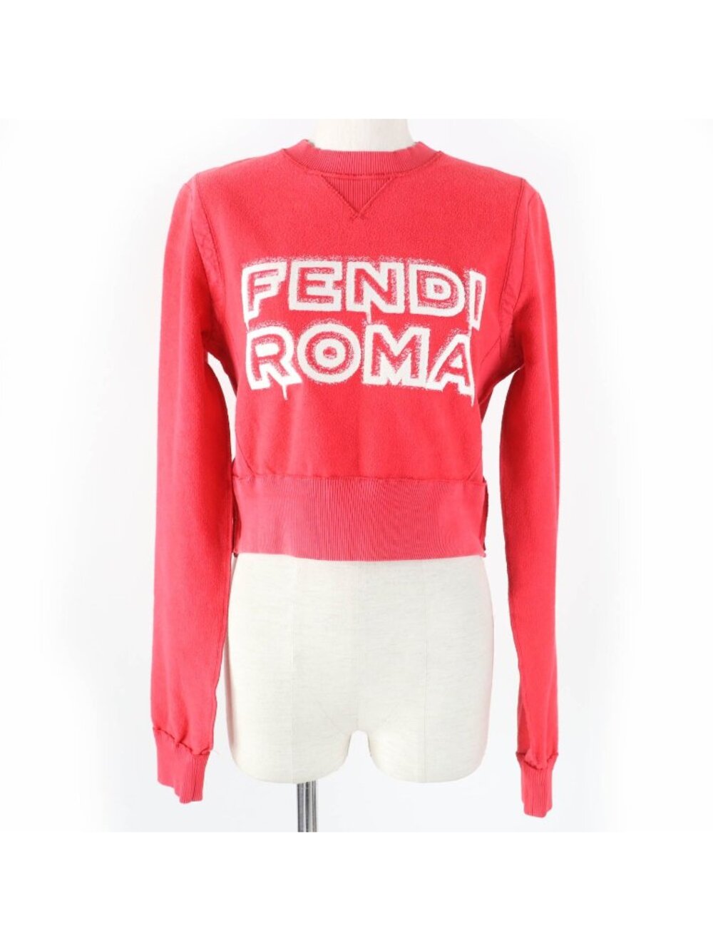 Fendi x Marc Jacobs Cropped Logo Sweatshirt XXS